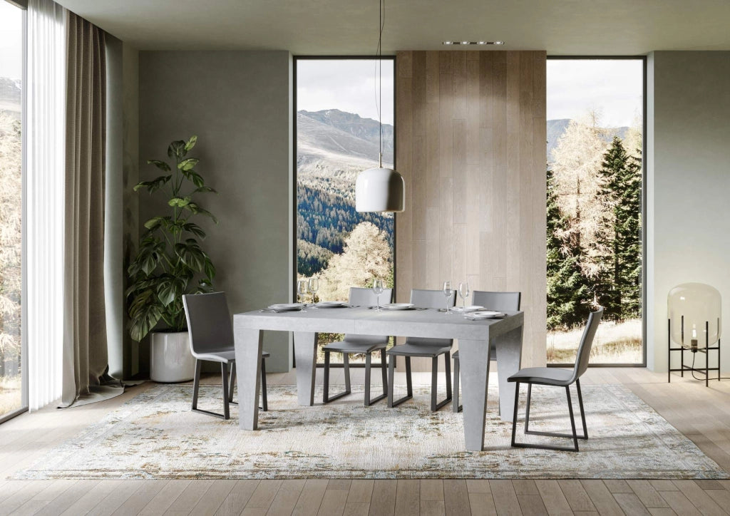 Tavolo Allungabile 160/264x90x77 cm Spimbo Premium Cemento
