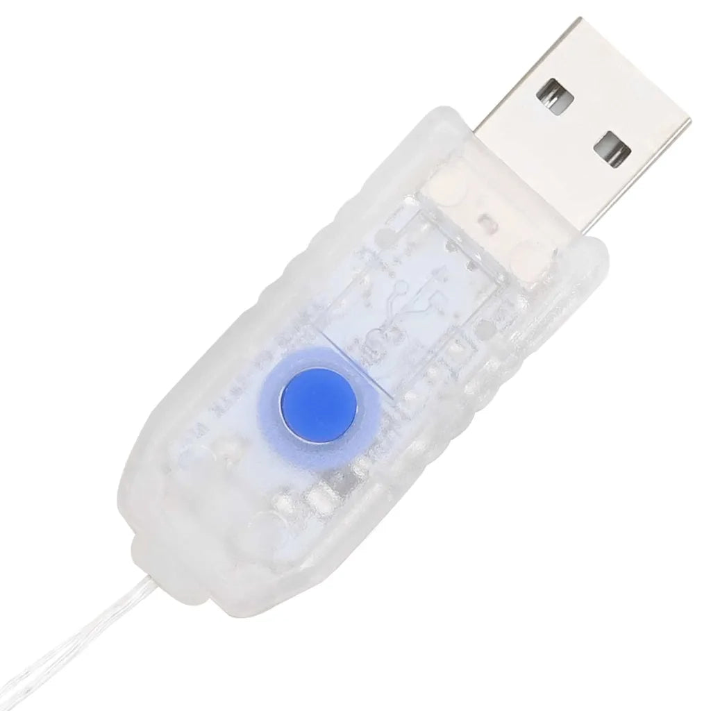 Ghirlanda con 150 LED Bianco freddo 120 cm Acrilico 42019130