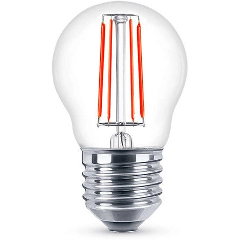 LAMPADINA LED SFERA E27 4W CON LUCE ROSSA