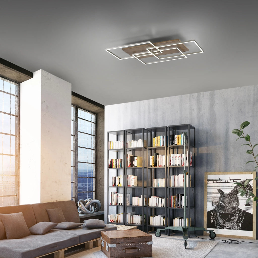 Plafoniera PALMA Paul Neuhaus LED 40W CCT con telecomando