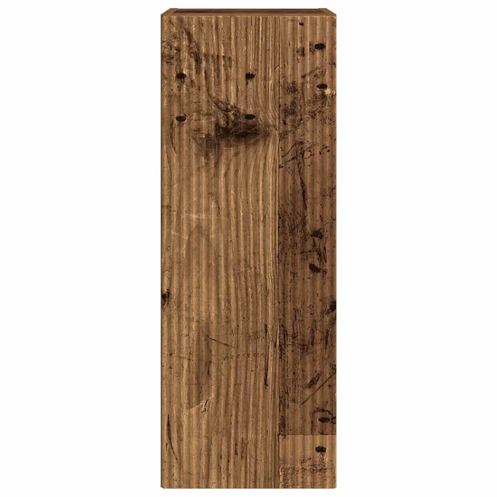 Mobile TV da parete 2 pcs Legno vecchio 30 x 31 x 80 cm 892306