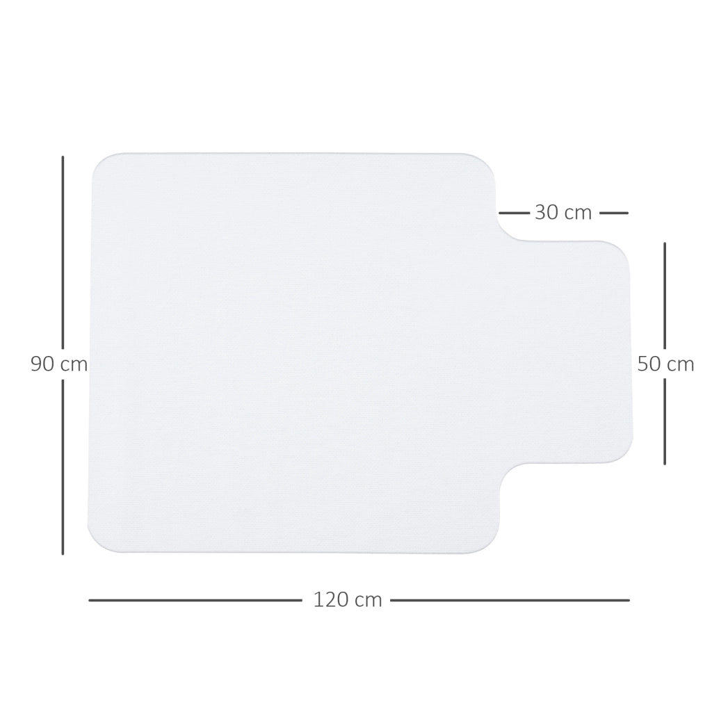 Tappeto per sedia da ufficio 90x120 cm ¨C Minimal ¨C trasparente antiscivolo