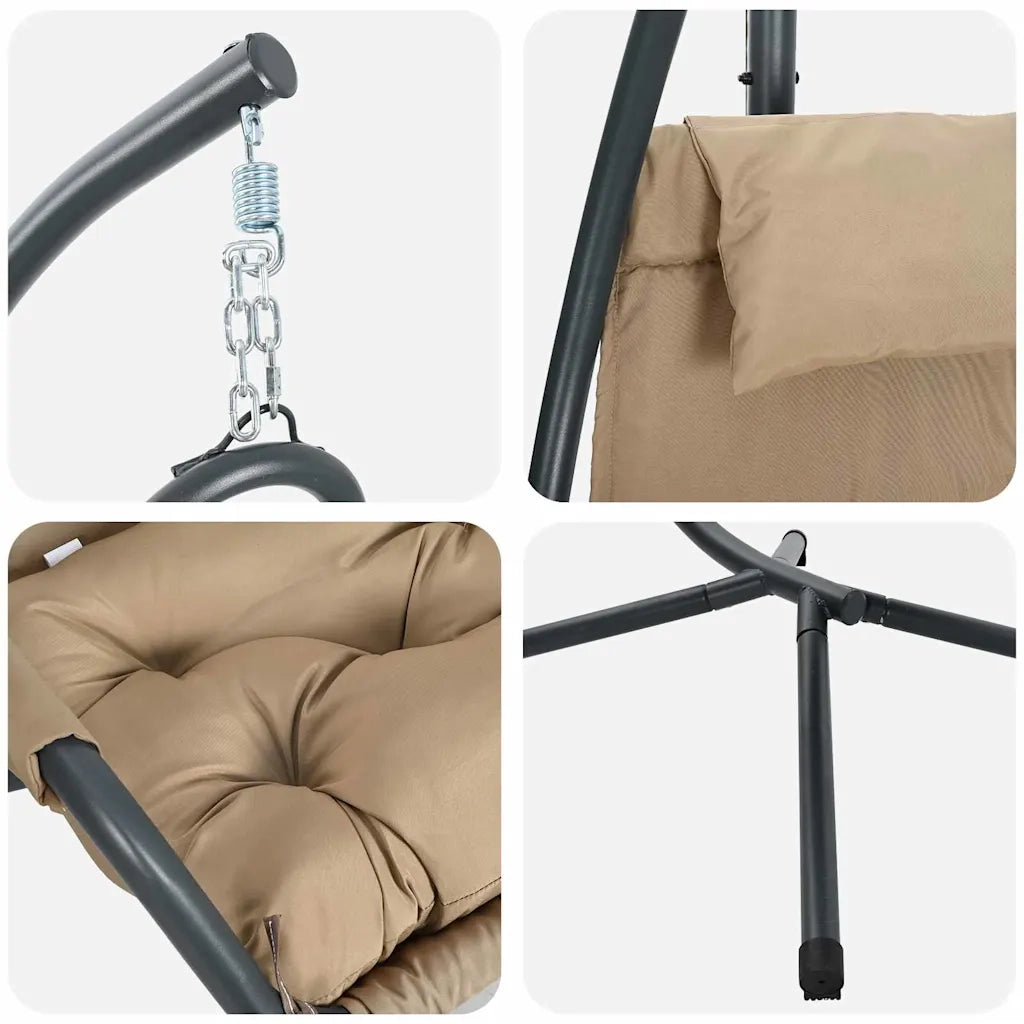 Sedia uovo sospesa Talpa 94 x 107 x 196,5 cm Acciaio 42003853