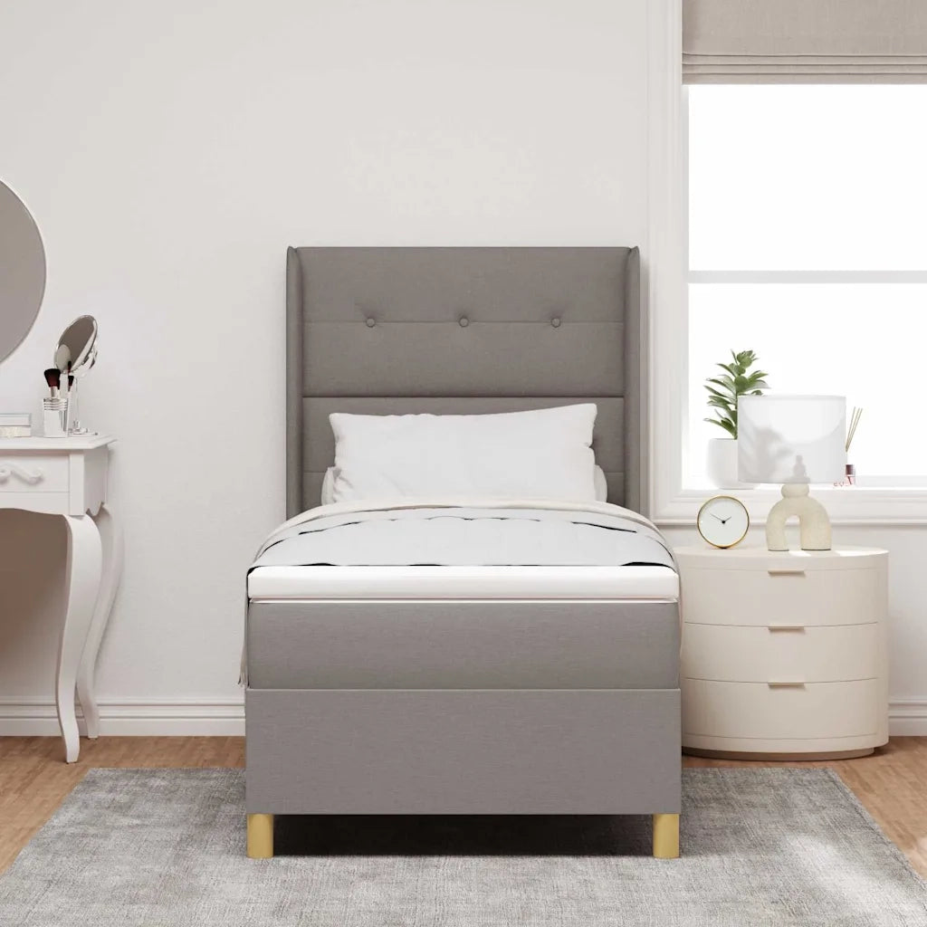 Letto a molle con materasso Talpa 140 x 200 cm Tessuto