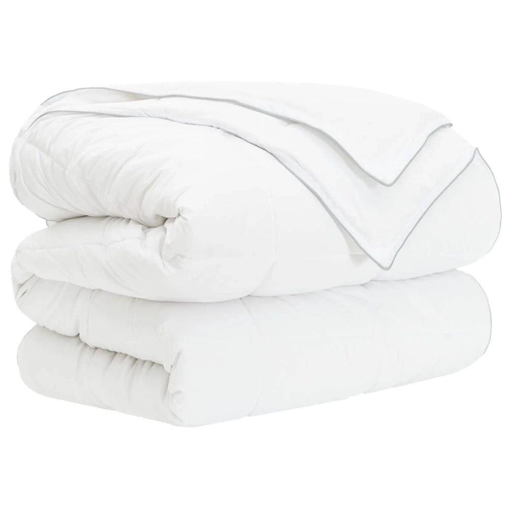 Set di Piumoni 3 pz 155 x 220 cm Tutte le stagioni Bambù Bianco 3432957