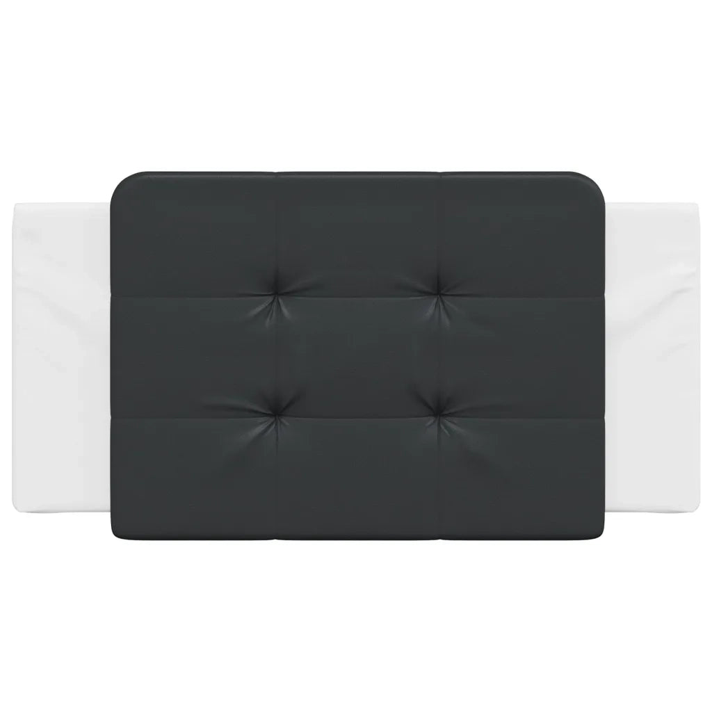 Cuscino Testiera Zadar Nero e Bianco 100 cm in Similpelle 374849