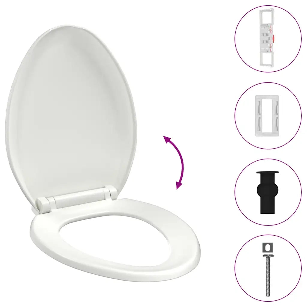 Copriwater Ammortizzato a Sgancio Rapido Bianco 145019