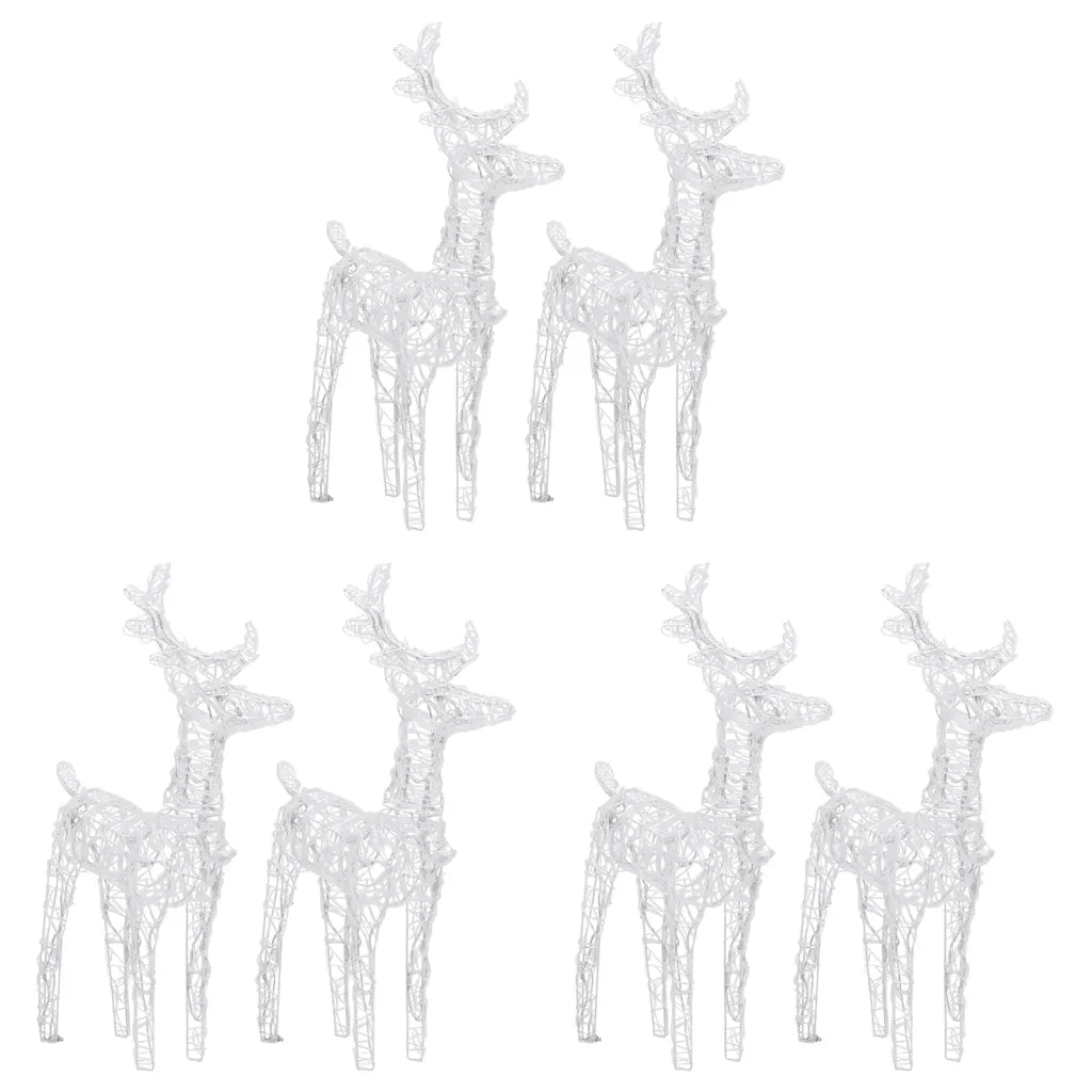 Renne di Natale 6 pz Blu 240 LED in Acrilico CFW8598567