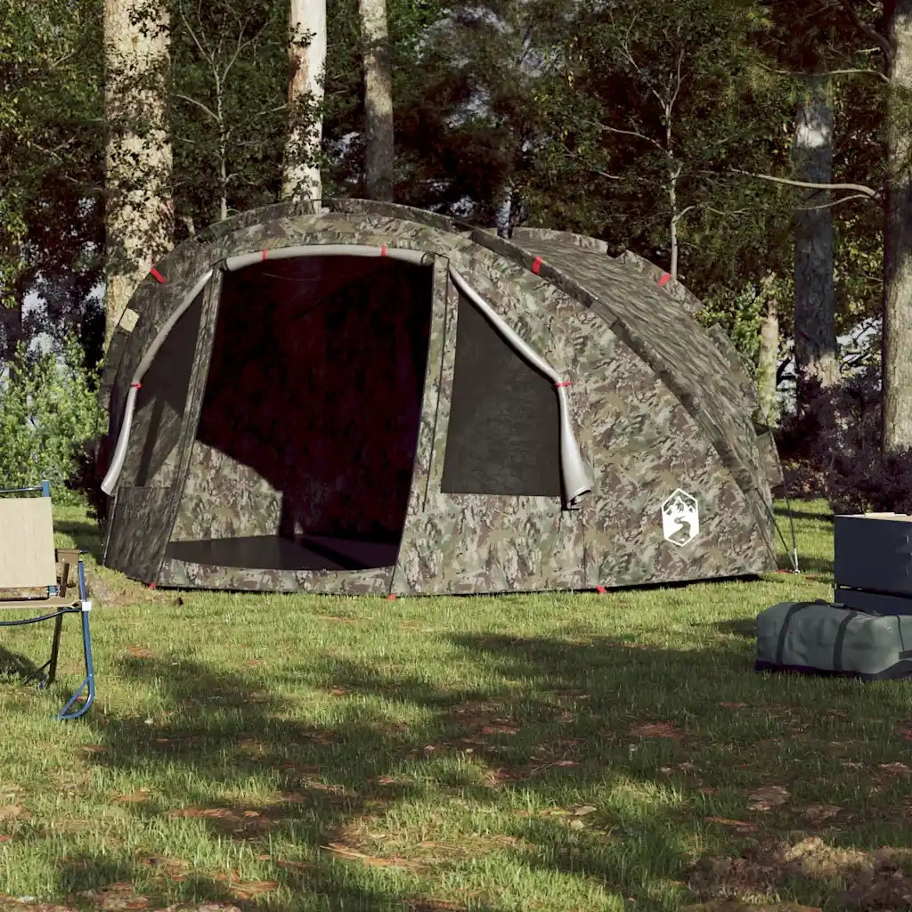 Tenda da Pesca per 4 Persone-Tenda da campeggio Mimetica Impermeabile 180822