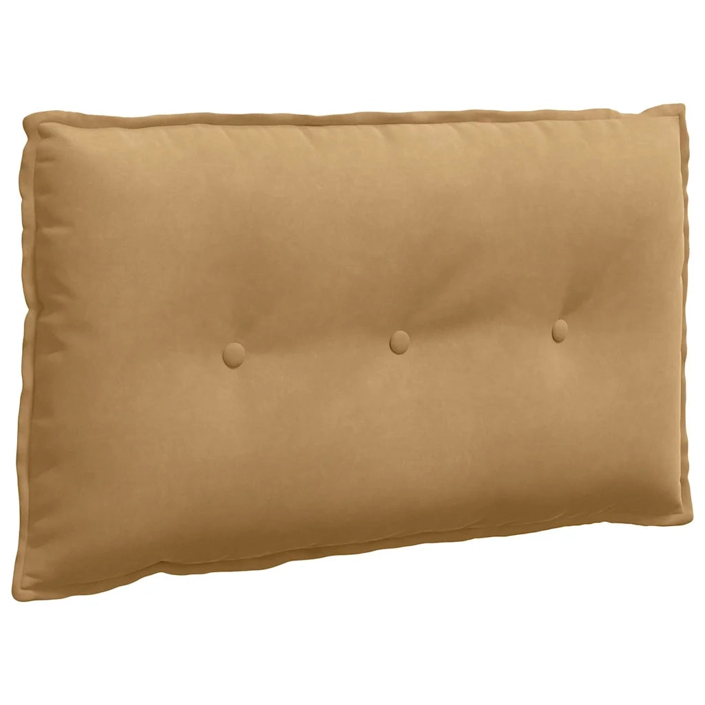 Cuscino per Schiena Marrone 80 x 50 cm Tessuto in Cords 42014726