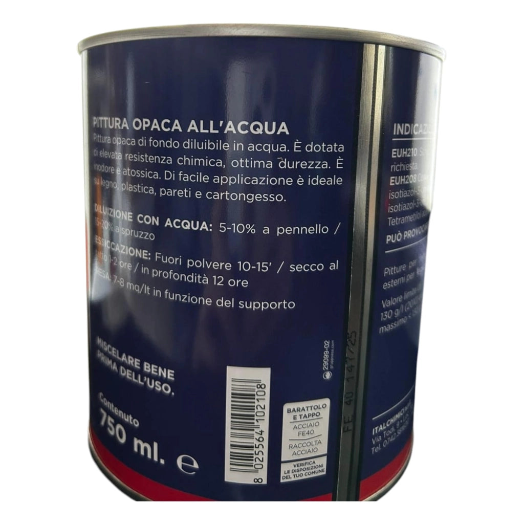 PITTURA OPACA ALL'ACQUA IDROBIANCOLITE