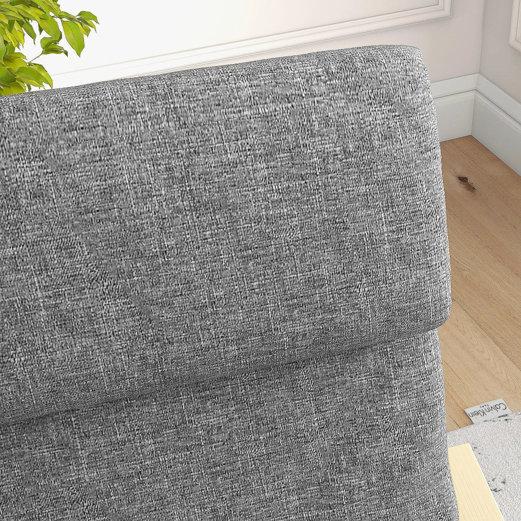 Poltrona con Schienale e Braccioli ¨C Minimal ¨C Grigio + Naturale