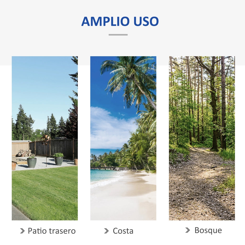 Amaca con supporto ¨C zephmum ¨C verde e blu 310x117 cm