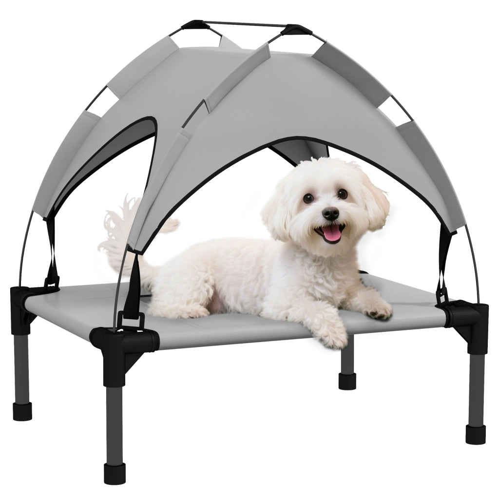Cuccia per Cane con Tetto ¨C Minimal ¨C Grigio Chiaro 61x46x63 cm
