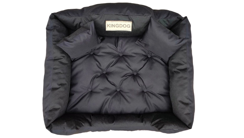 AIO FACTORY 55x45 cm KINGDOG Cuccia per cani impermeabile personalizzabile Nero