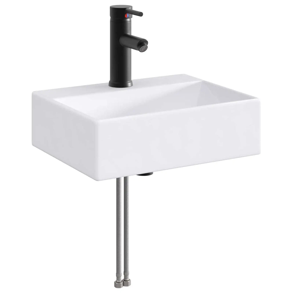 Set di mobili per il bagno Bianco Lucido Legno ingegnerizzato 3404244
