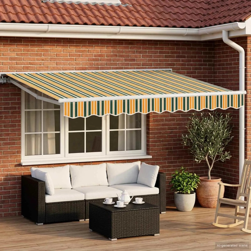 Cornice per Tenda Manuale con LED 3 x 2,5 m 3420589