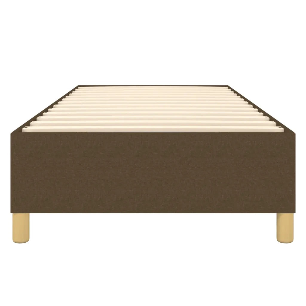 Struttura Letto a Rete a Molle Marrone Scuro 100x200 cm Tessuto 3120940