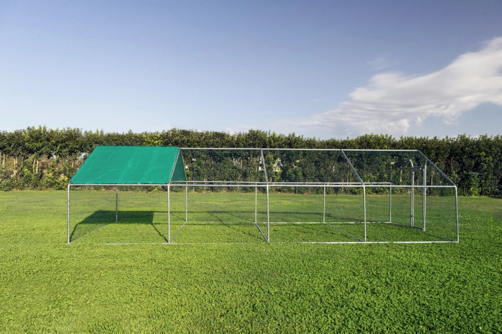 Gabbia per animali da esterno - Recinto per Polli 3 x 8m x 2m H - 24 mq