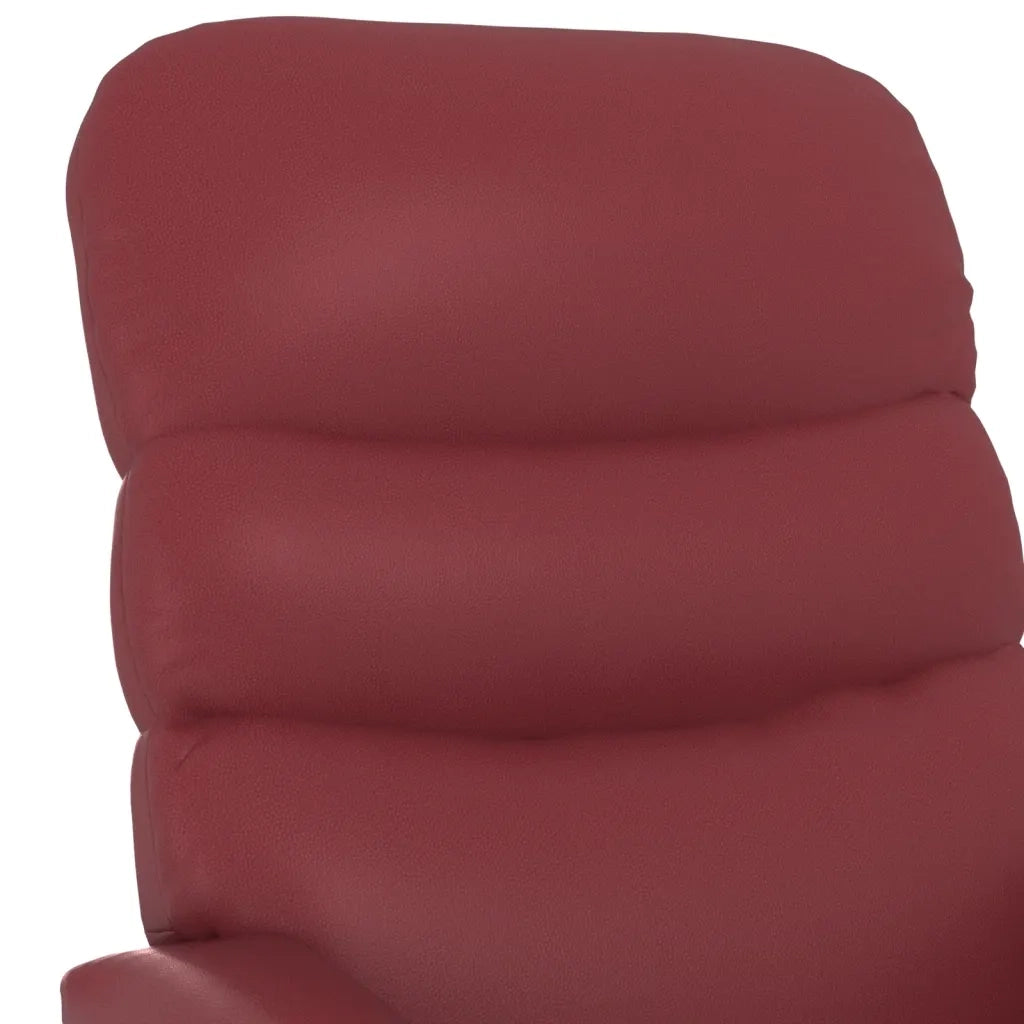 Poltrona Alzapersona Rosso Vino Similpelle 321287