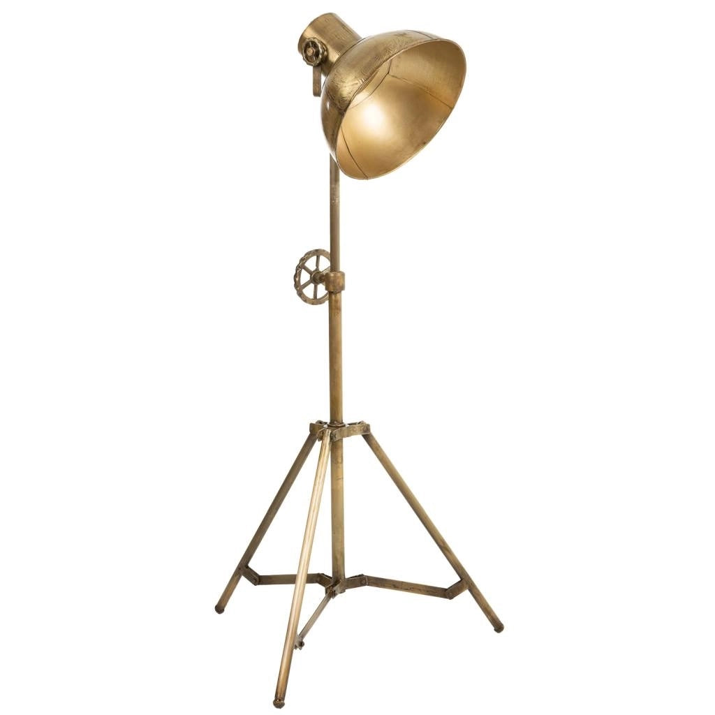 Lampada da terra in metallo bronzo 59x59x161h