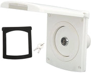 Vitello di Acciaio Ingresso Volutank Acqua Resistente IP44 - Ingresso per Gravità - Coperchio Acqua Chiuso - Compreso 2 Chiavi - Per Camper/Caravan/Barca - Dimensione di Installazione 79 x 79 mm - Ingresso Acqua