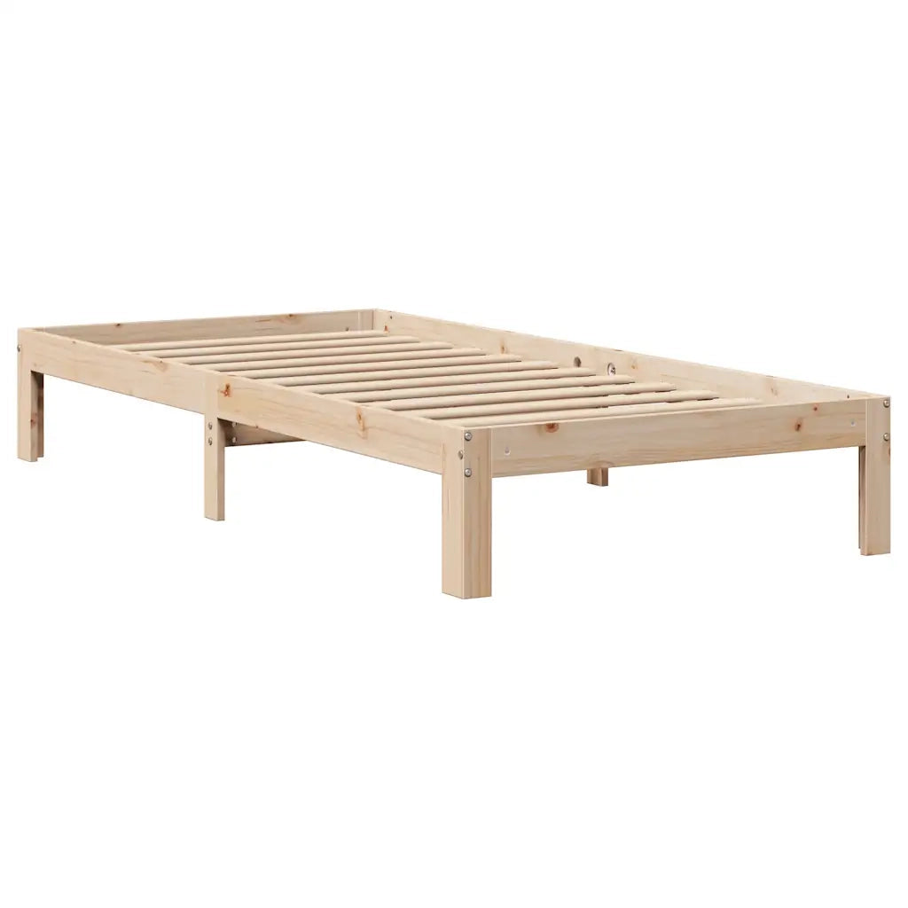 Giroletto con Cassetti 90x200 cm in Legno Massello di Pino 3301942