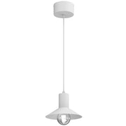 Lampada a sospensione Nox 1 luce bianca acciaio E27