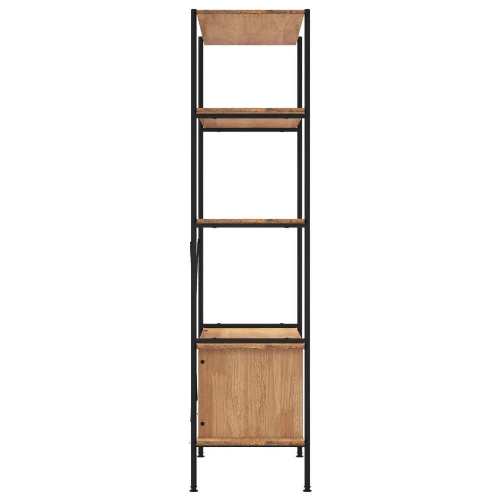 Scaffalatura 5 Livelli con Mobile 80x40x163 cm Acciaio e Legno CFW3448239