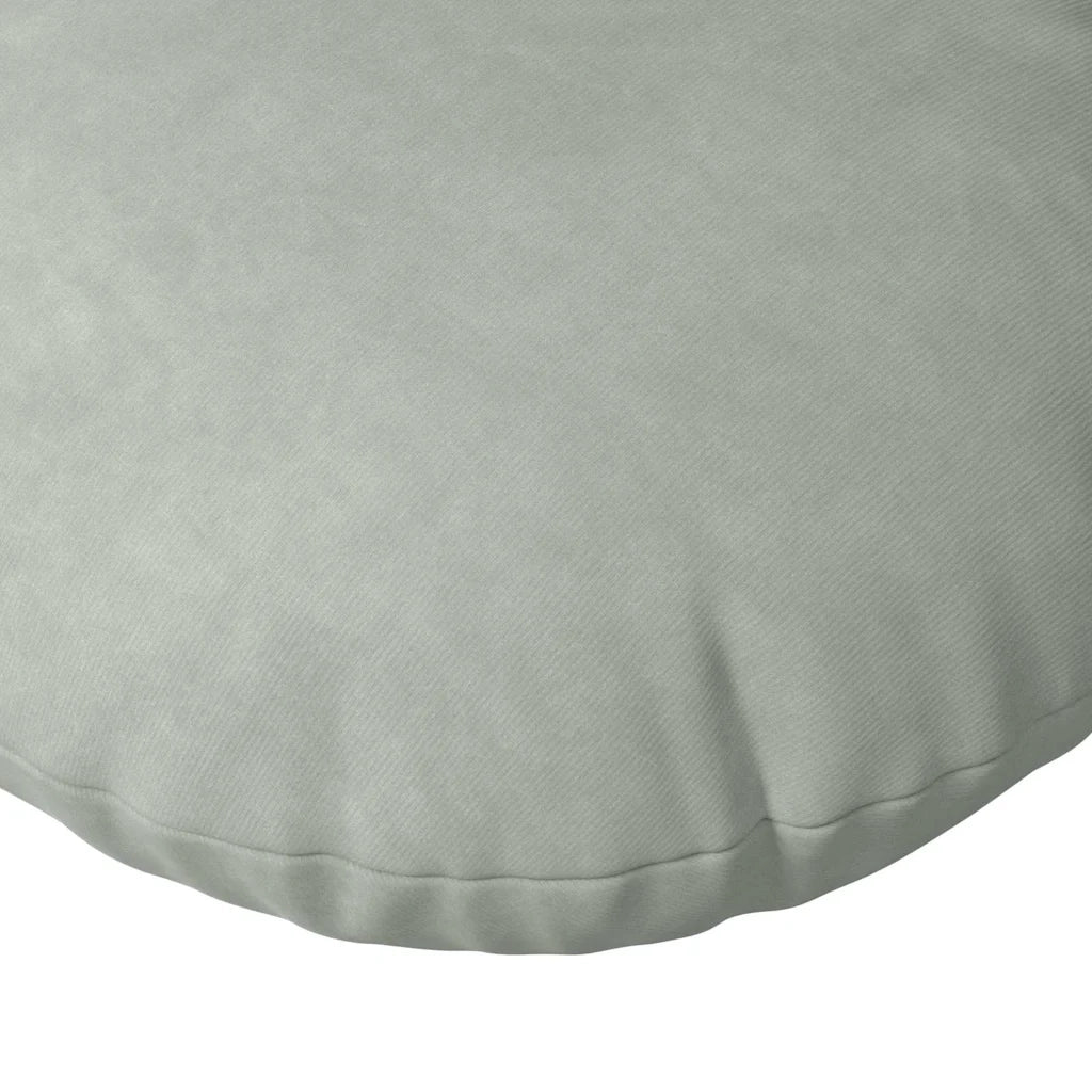 Cuscini per Seduta 2 pcs Grigio chiaro Ø 40 x 13 cm Velluto 42014248
