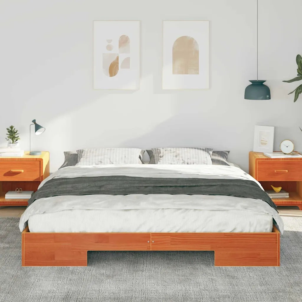 Struttura del letto-Giroletto Marrone 200 x 200 cm 858861