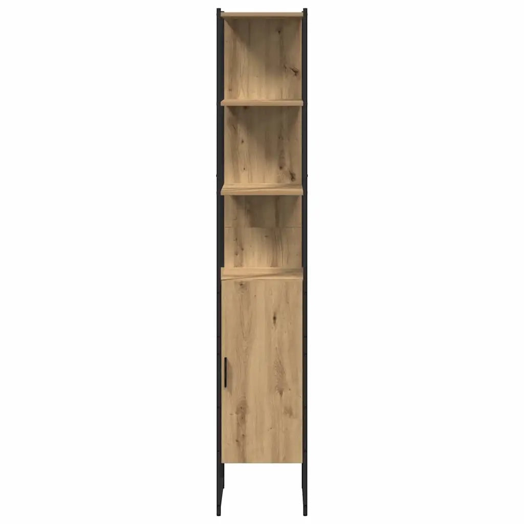 Set di mobili per il bagno con porta 3 pcs Rovere artigianale 3334396