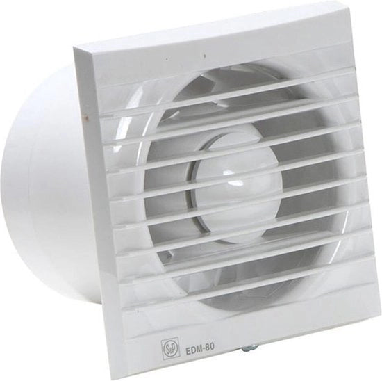Ventilatore per bagno e sanitario EDM-80NZ 122x122mm - invertere - 9W - 33dB - Bianco