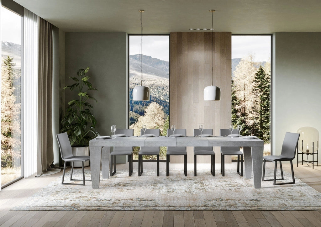Tavolo Allungabile 160/264x90x77 cm Spimbo Premium Cemento