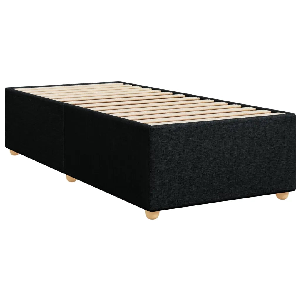 Giroletto a Molle con Materasso Nero 90x190 cm in Tessuto 3288844