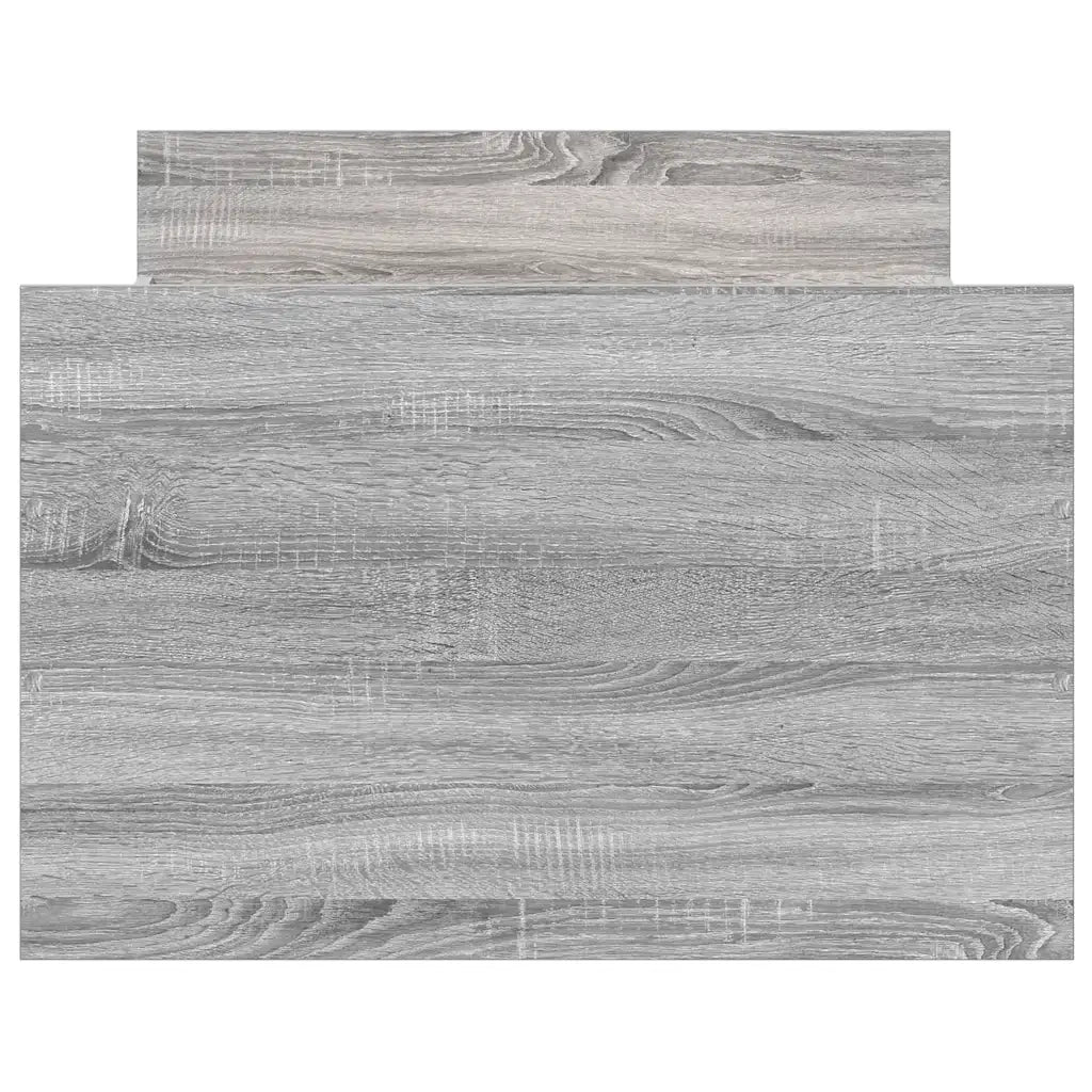 Giroletto con Testiera e Pediera Grigio Sonoma 90x200 cm
