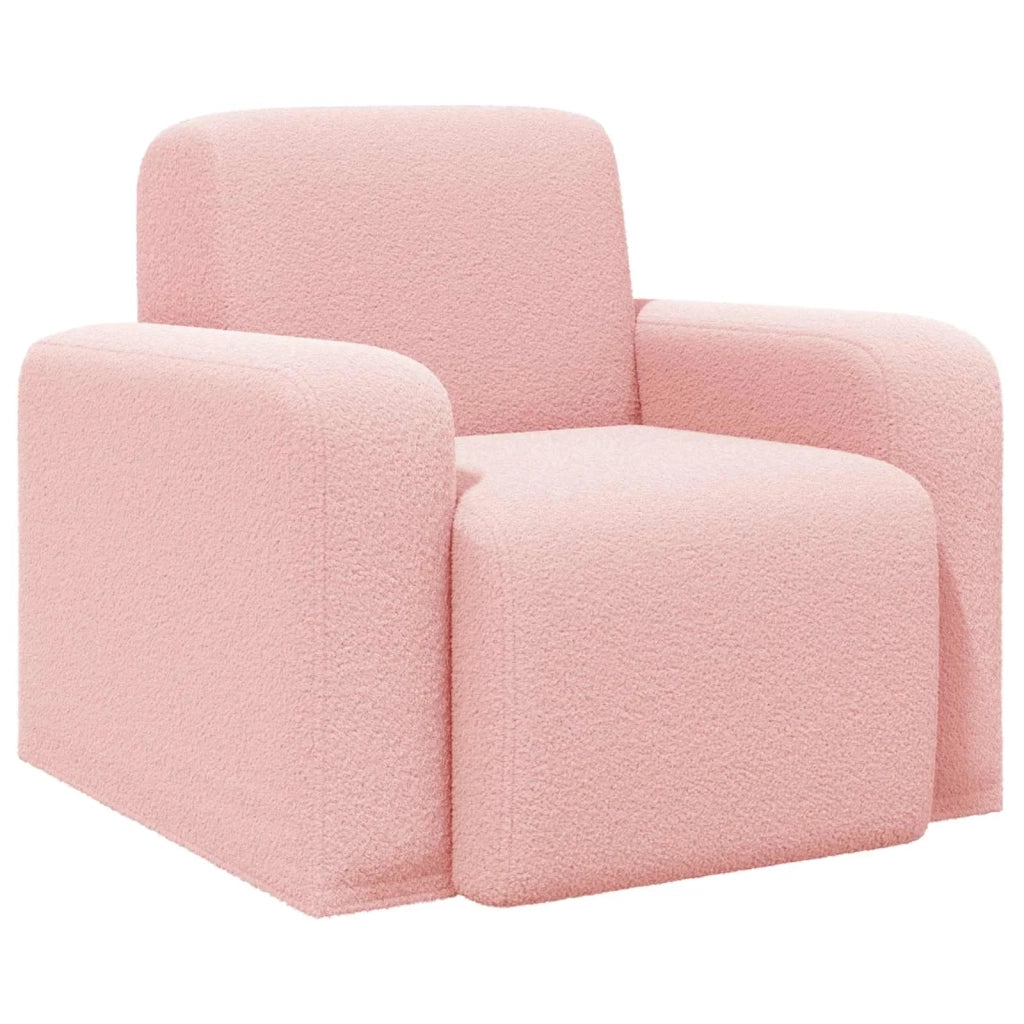 Poltrona Rosa Bouclé 42042450