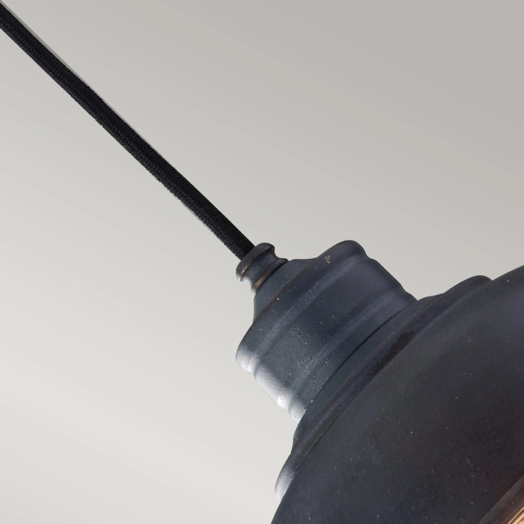 Lampada sospensione Urban Renewal Feiss E27 60W nera