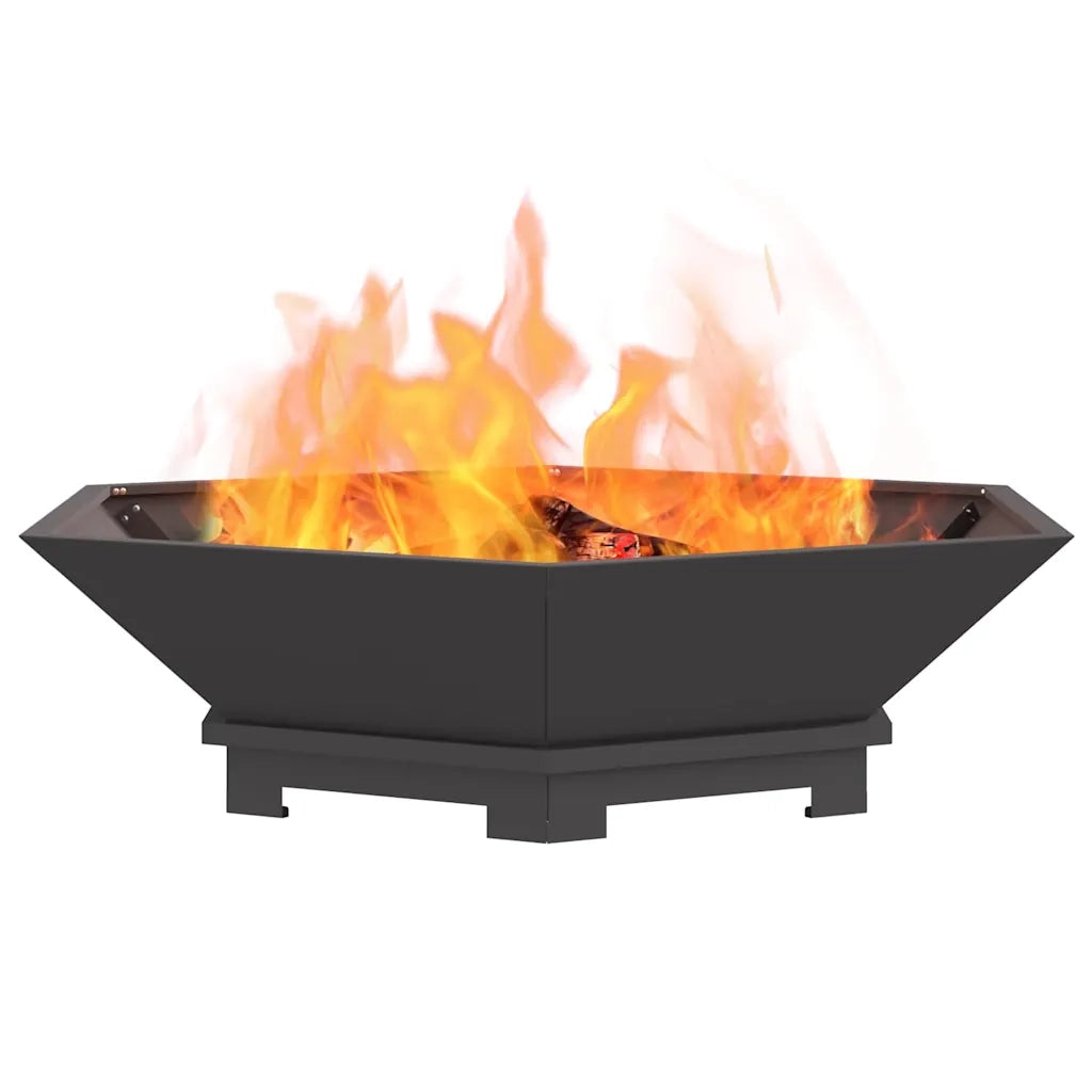 Focolare Nero 100 x 100 x 28 cm Acciaio CFW9784795