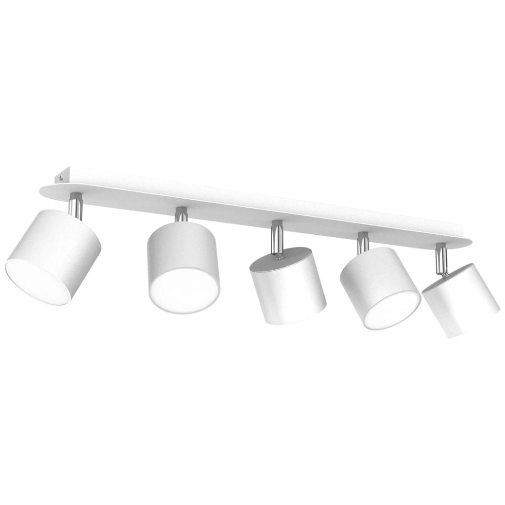 Plafoniera Dixie Milagro bianca 5 luci GX53 orientabili