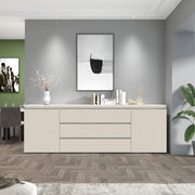 WHOUS Credenza Magic 2 ante e 3 cassetti centrali cashmere 240x40x80 cm
