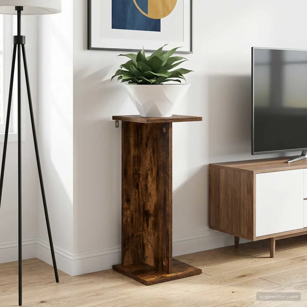 Supporto per piante Rovere Fumo 25 x 25,5 x 60,5 cm 899666