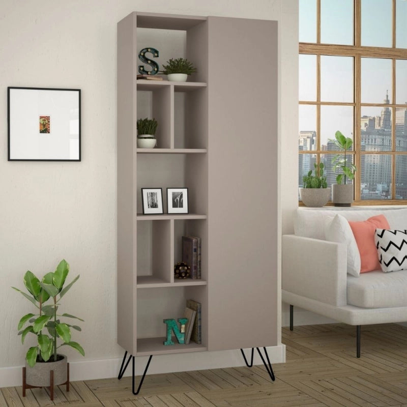 Libreria Jedda tortora con anta 80,6x191