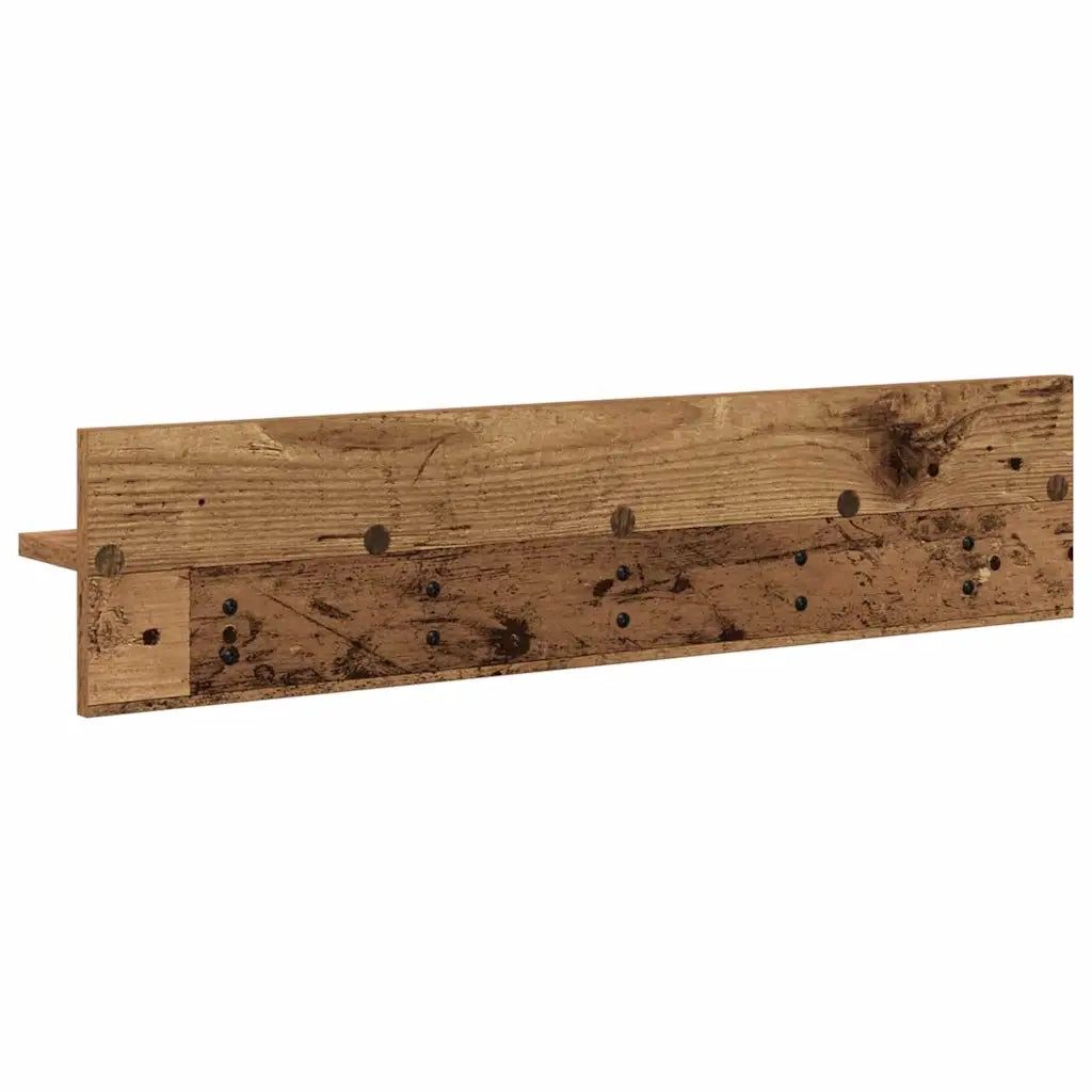 Appendiabiti a muro Legno vecchio 80 x 10,5 x 18 cm 874401
