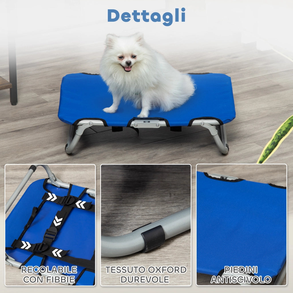 Brandina per Cani Pieghevole ¨C Minimal ¨C Blu 59x46x15 cm