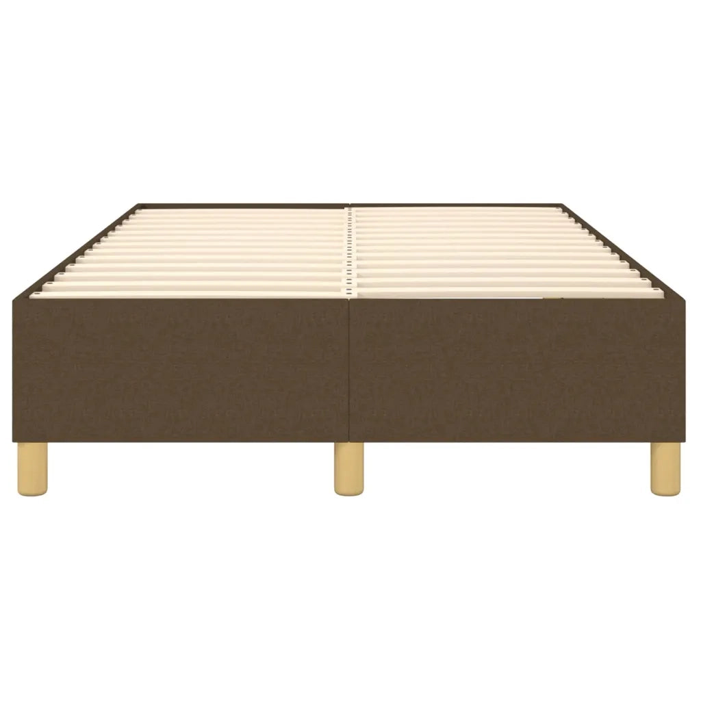 Struttura Letto a Rete a Molle Marrone Scuro 120x200 cm Tessuto 3120948
