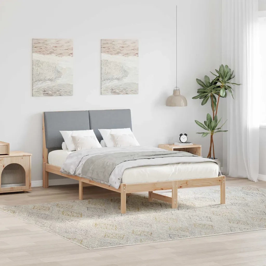 Struttura del Letto Marrone e grigio chiaro 120 x 190 cm