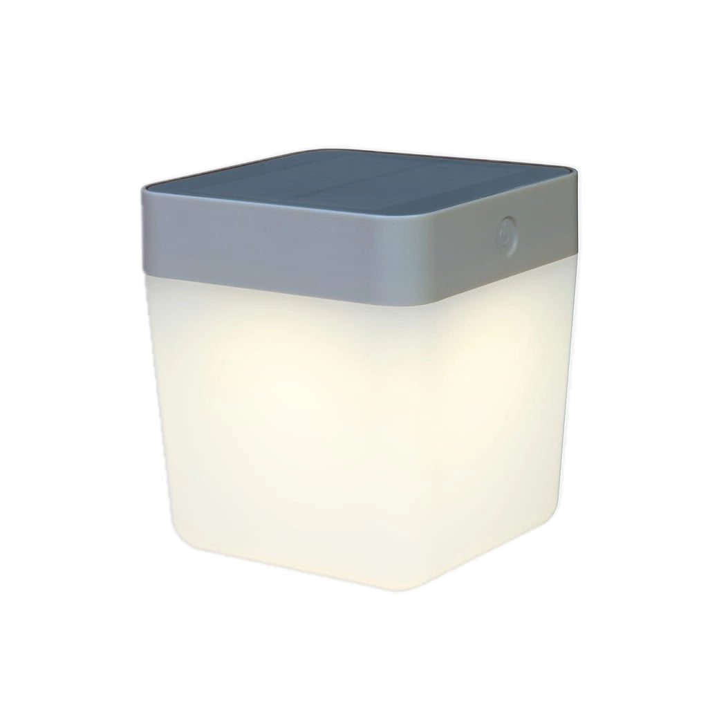 Lampada tavolo esterna solare Table Cube LED Lutec