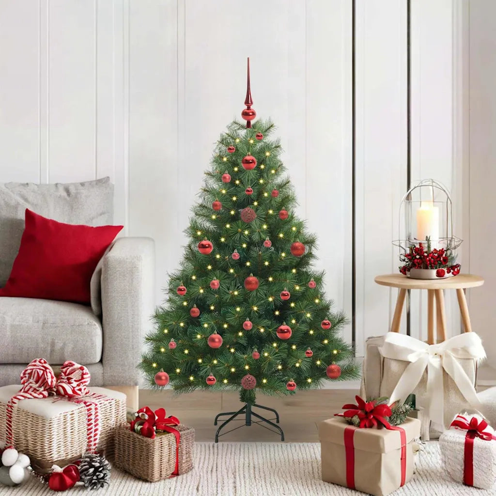 Albero di Natale artificiale con 150 LED Verde 120 cm PE e PVC 3397757