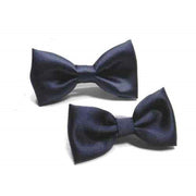 Trade Shop - Papillon Cravattino Bambino Seta Raso Bimbo Farfalla Per Cerimonie Vari Colori - Blu